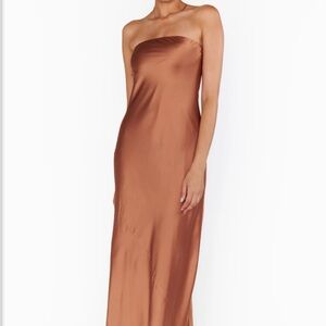 Show Me Your MuMu Strapless Copper Dress - Taylor Tube Maxi